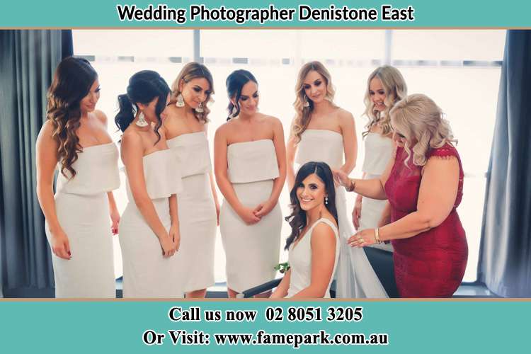 Photo of the Bride and the secondary sponsor preparing Denistone East NSW 2112