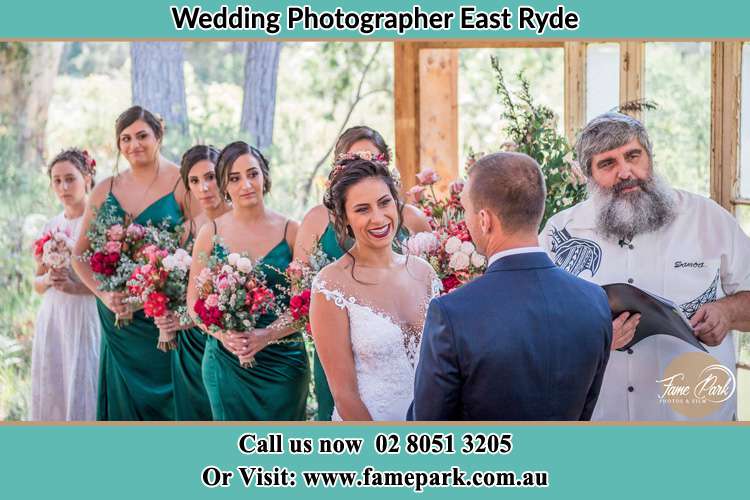 Photo of the Bride and the Groom at the matrimony East Ryde NSW 2113