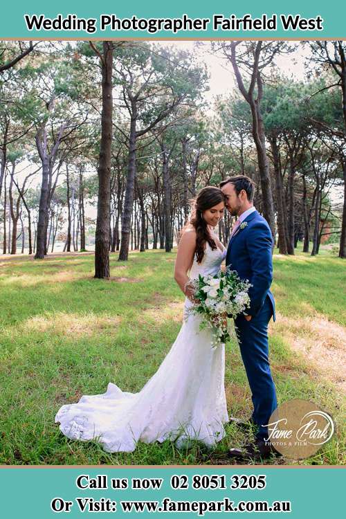 Photo of the Bride and the Groom at the yard Fairfield West NSW 2165