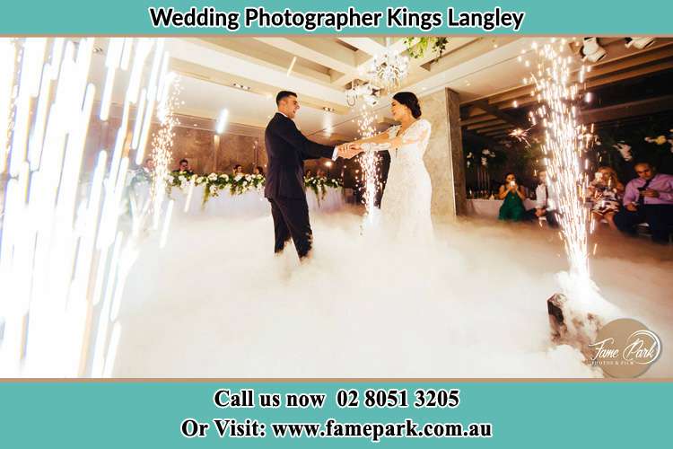 Photo of the Groom and the Bride dancing on the dance floor Kings Langley NSW 2147