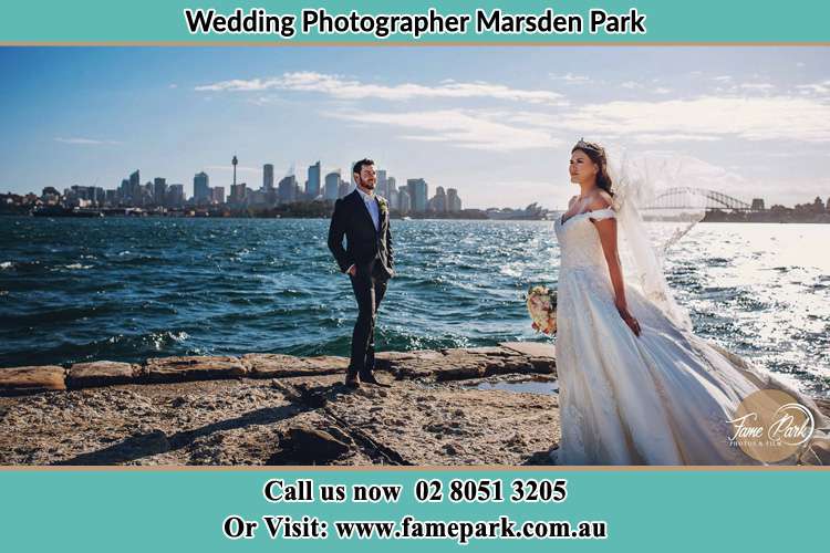 Photo of the Groom and the Bride near the sea front Marsden Park NSW 2765