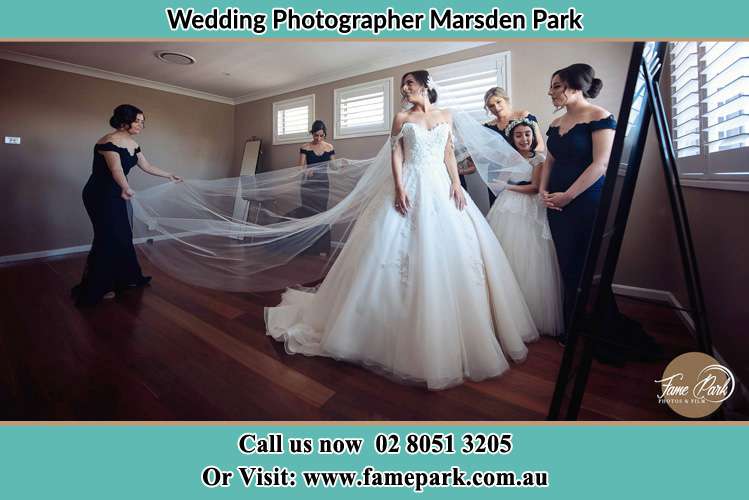 Photo of the Bride and the secondary sponsor preparing Marsden Park NSW 2765