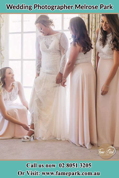 Photo of the Bride and the bridesmaids Melrose Park NSW 2114