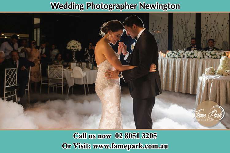 Photo of the Bride and the Groom dancing Newington NSW 2127