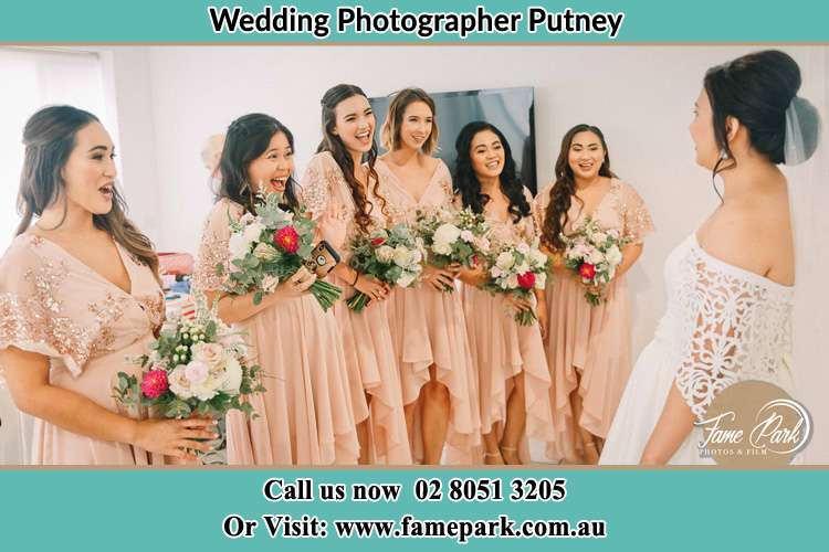 Photo of the Bride and the bridesmaids Putney NSW 2112