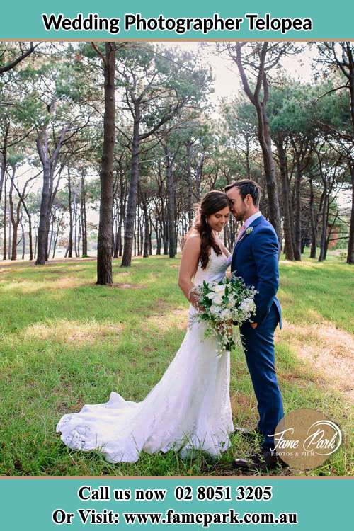 Photo of the Bride and the Groom at the yard Telopea NSW 2117